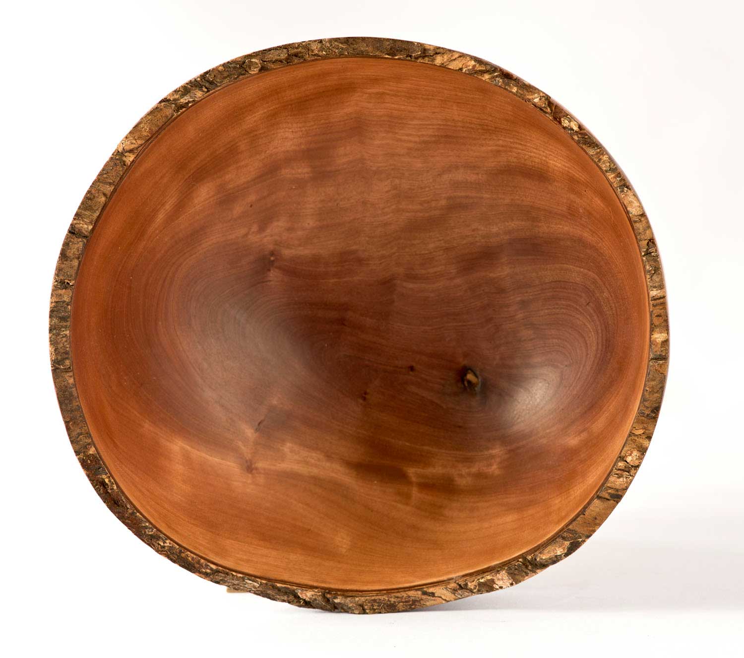 No165-Pohutukawa-Bark-Rimmed-Bowl-2 Pohutukawa Bark Rimmed Wooden Bowl Top View
