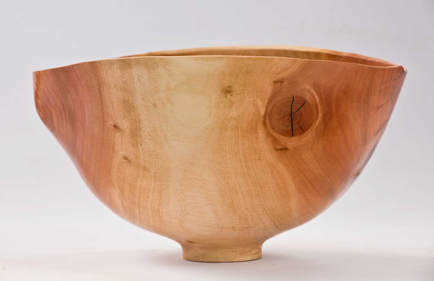 No346-Knotty-Silver-Dollar-Wooden-Bowl-3