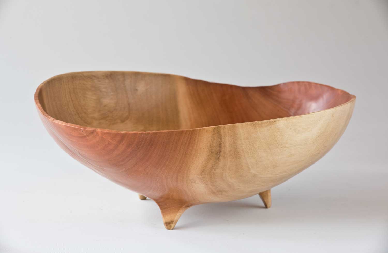 No342-Wooden-Salad-Bowl-2 Three Legged Oak Wooden Bowl