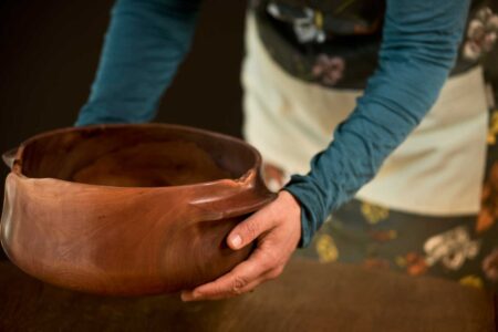 Wooden Bowl With Handles No526
