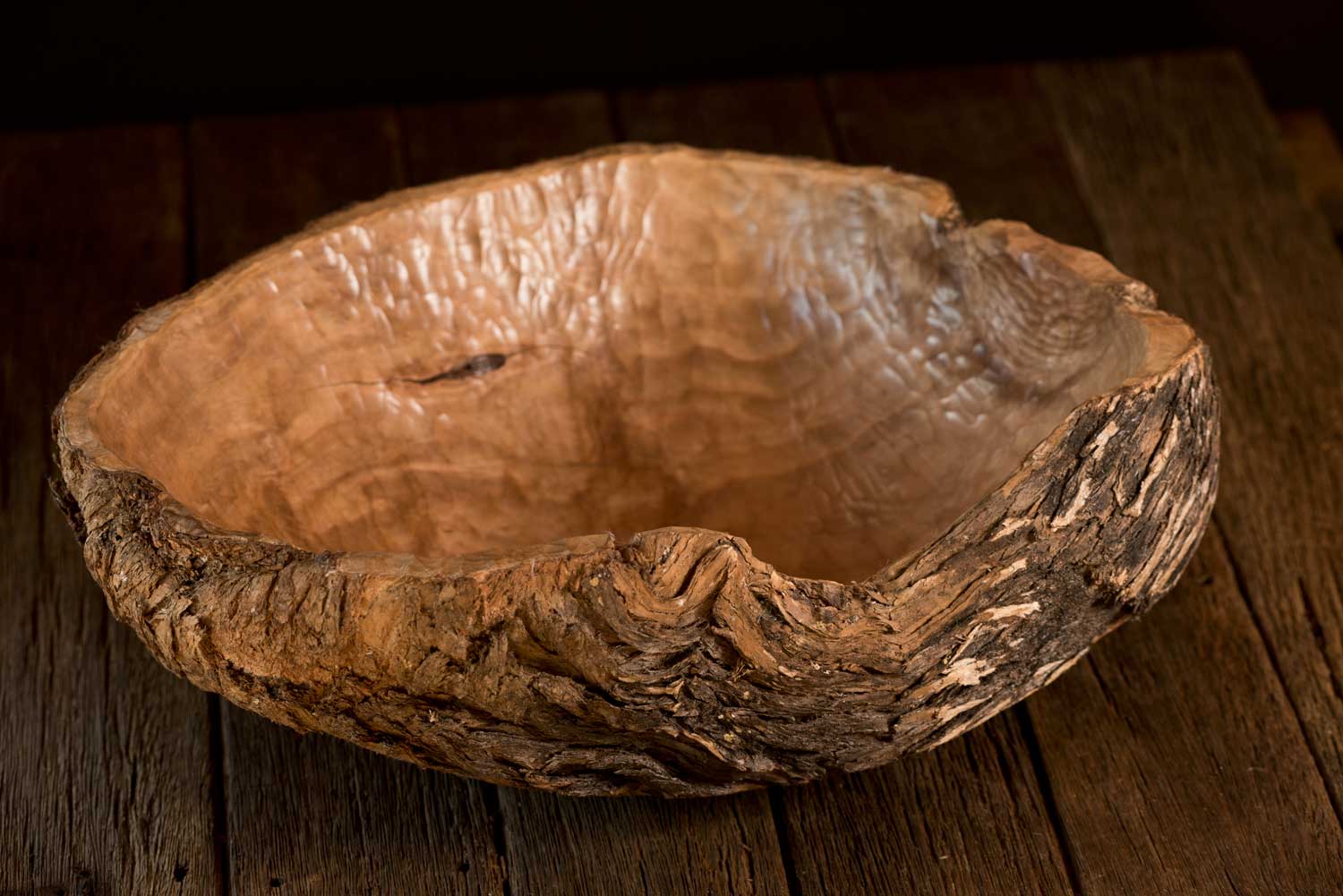 Black Exterior Burl Bowl No545 - Hand Crafted Wooden Bowls - Gavin ...