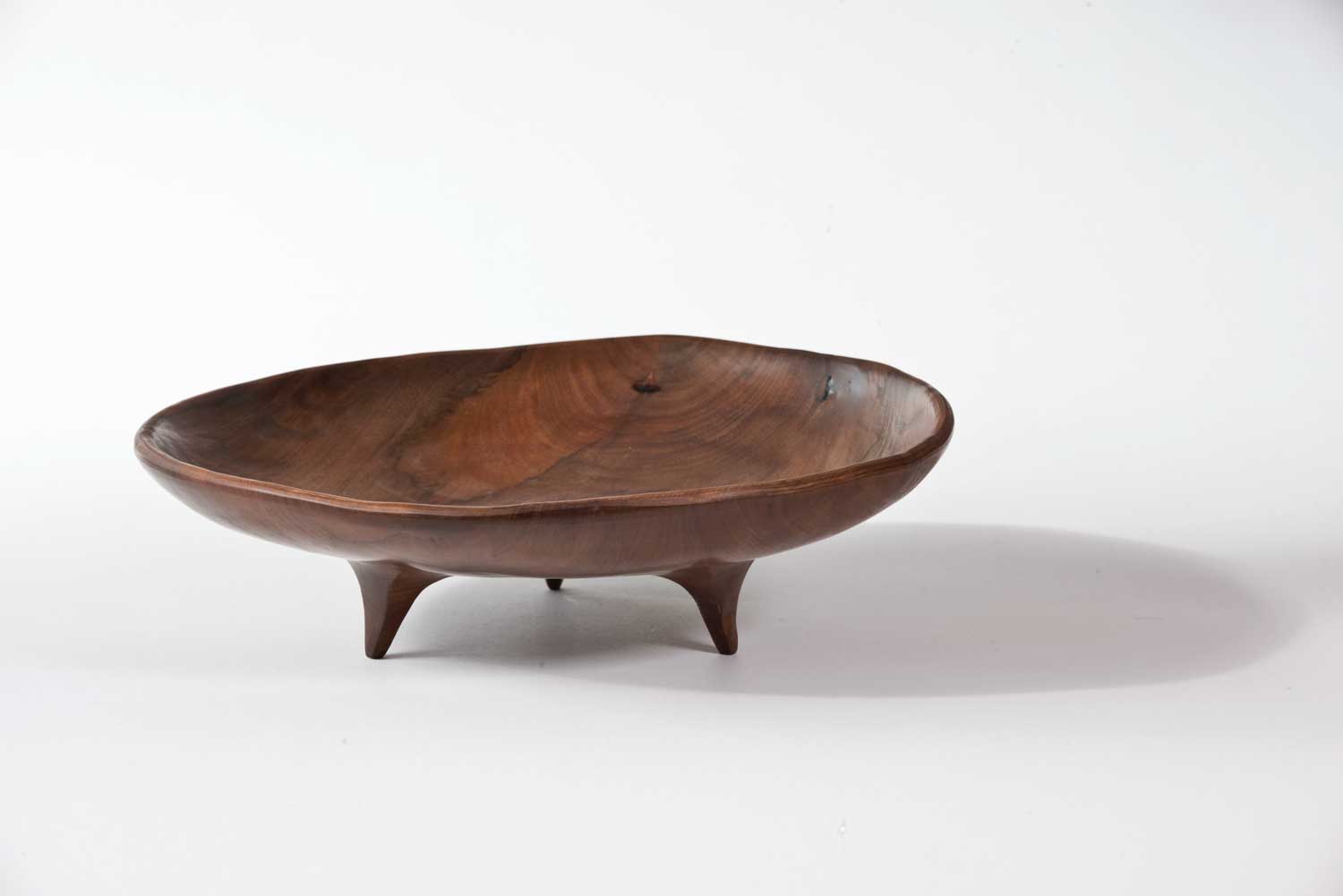 Three Legged Pohutukawa Bowl No522 - Hand Crafted Wooden Bowls - Gavin ...