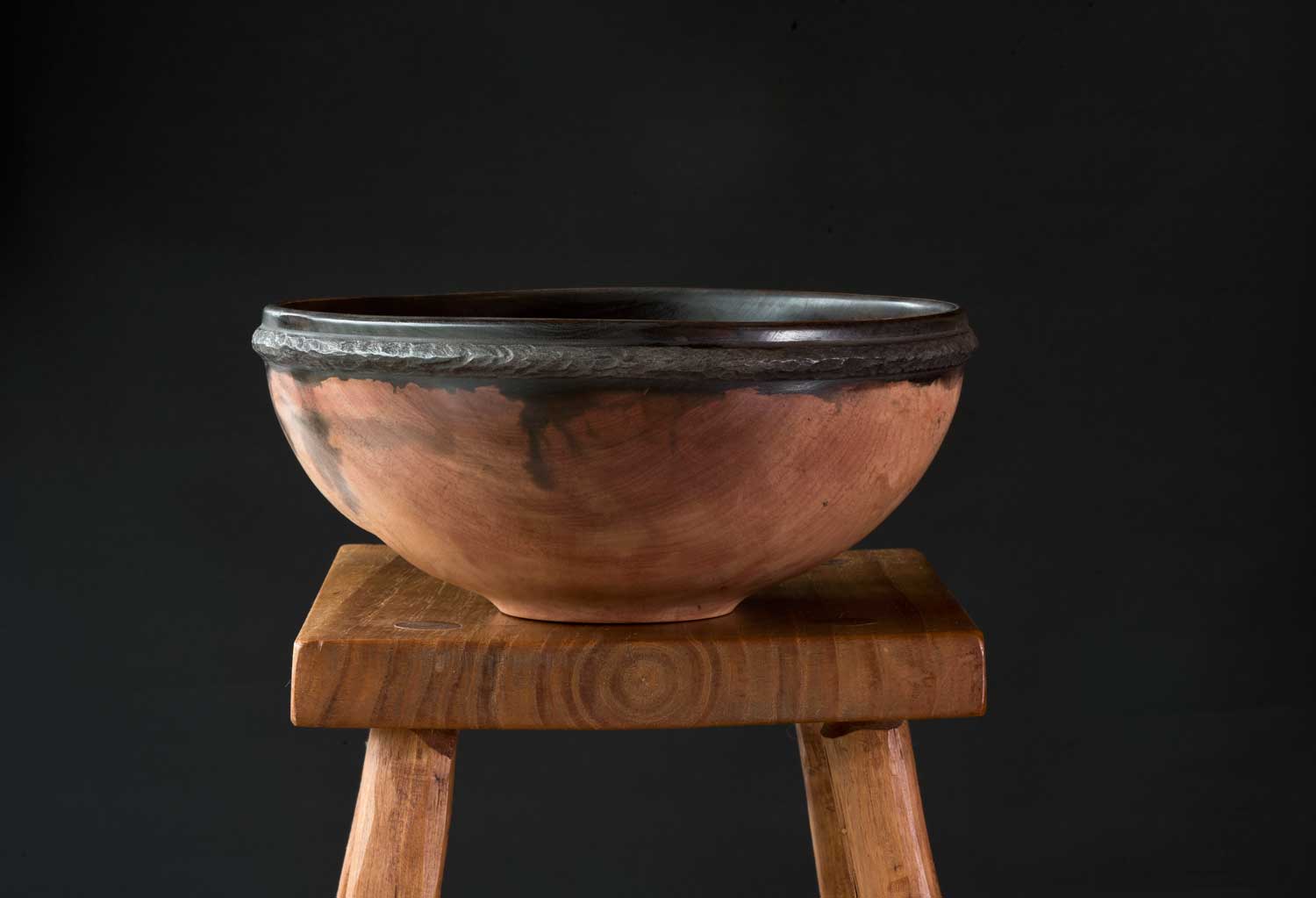 No591-Ebonised-Rim-Pohutukawa-Bowl-2