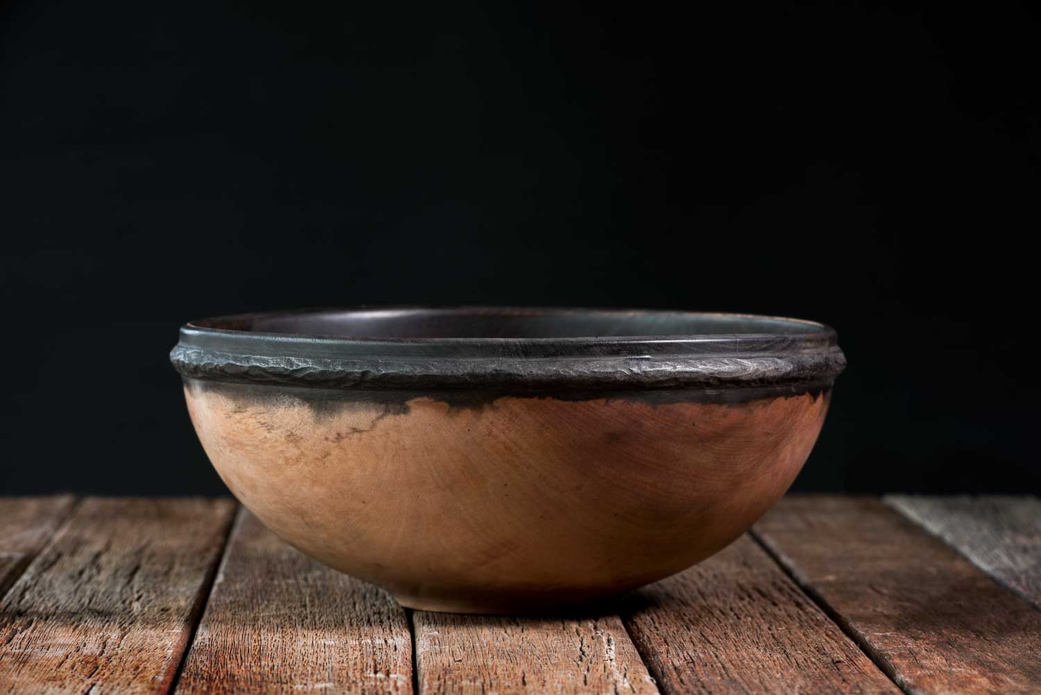 No591-Ebonised-Rim-Pohutukawa-Bowl