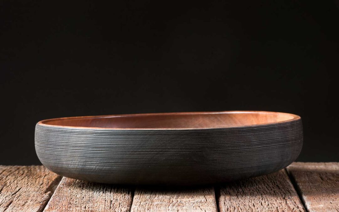 Ebonised Pohutukawa Platter No604 (2024)