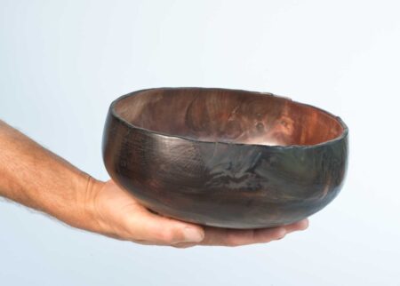 Fire Blackened Pohutukawa Wooden Bowl No678