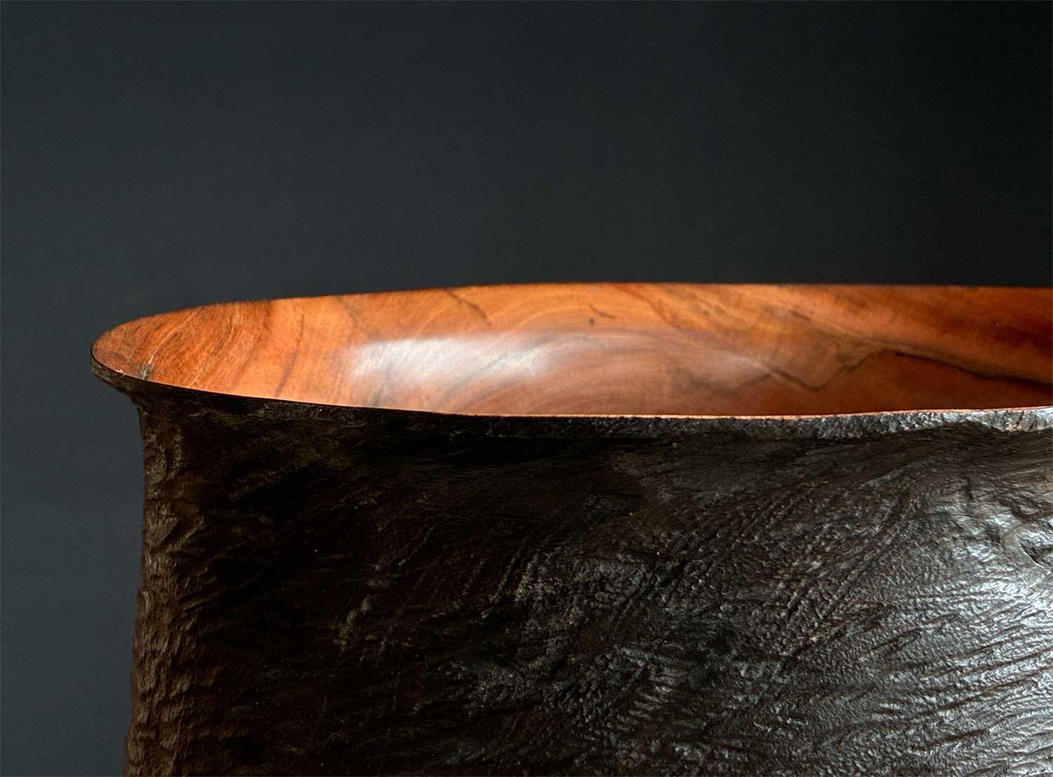 Black-Wood-Art-Vessel-No728