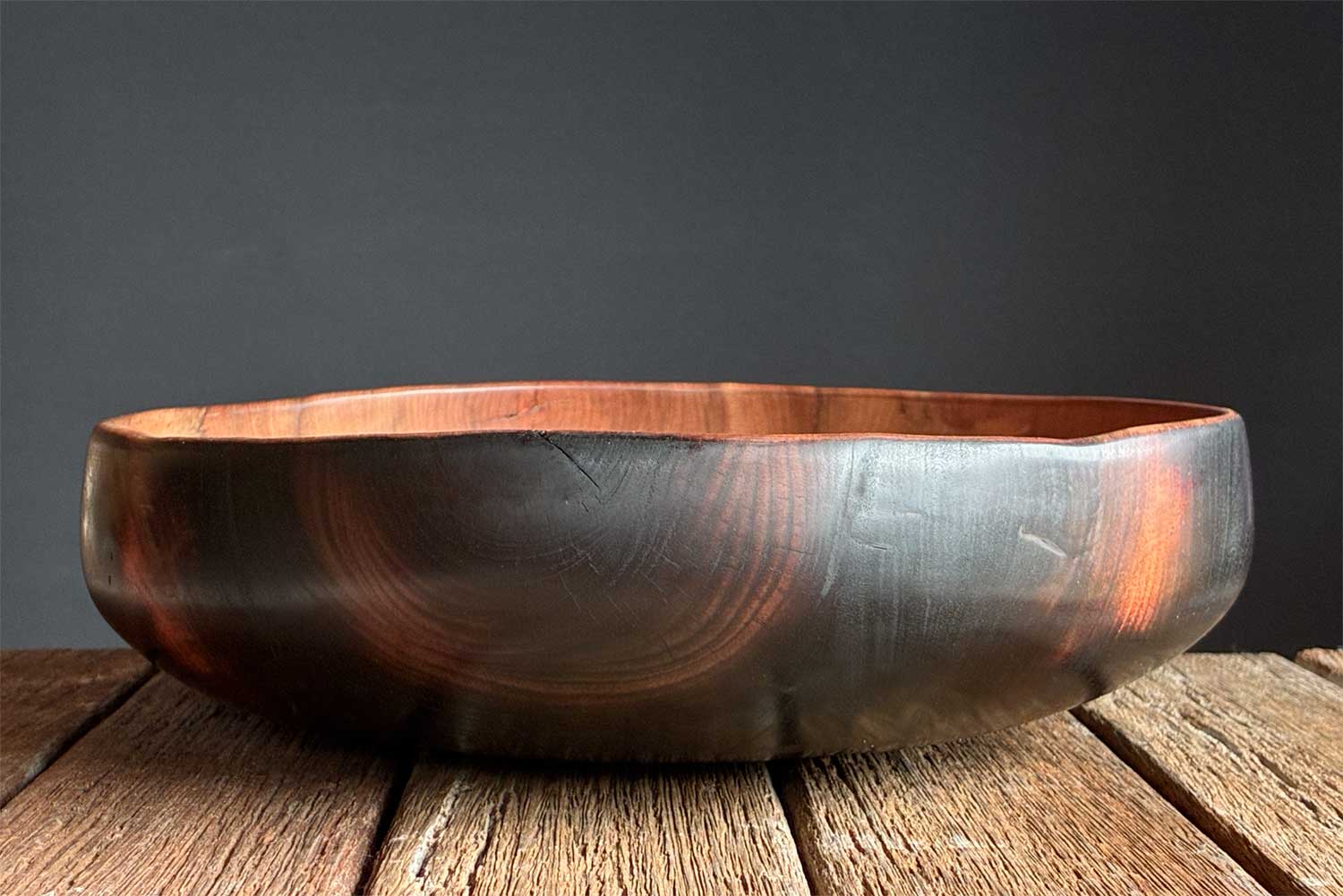 Fire-Blackened-Pohutukawa-Bowl-No718
